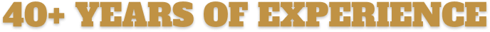 Logo featuring bold, rustic text in brown and yellow tones.